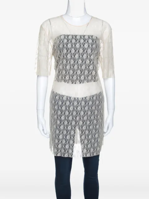 Stella McCartney Pre-Owned lace-patterned top Neutrals 143609