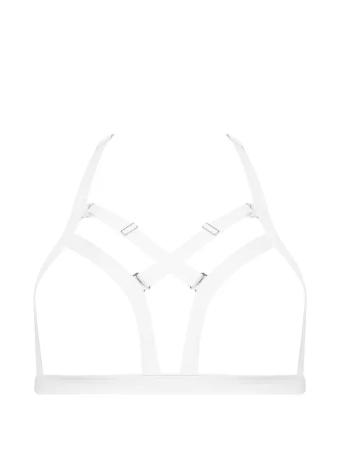Maison Close Fatale open triangle bikini top White 563662