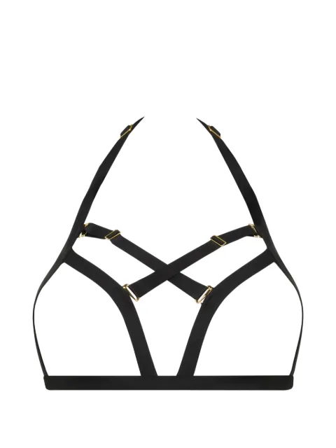 Maison Close Fatale open triangle bikini top Black 563657