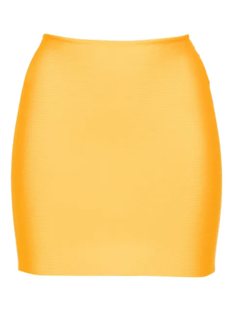 Herve L. Leroux bandage mini skirt Yellow 221410