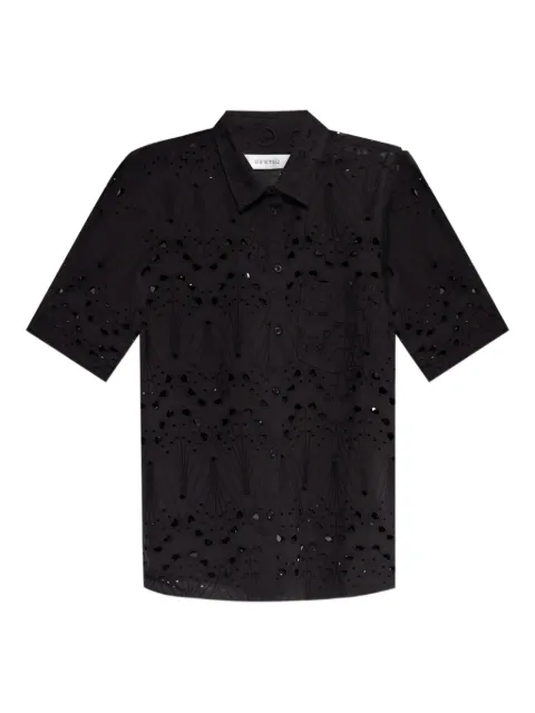 Gestuz cotton embroidered shirt Black 10910509