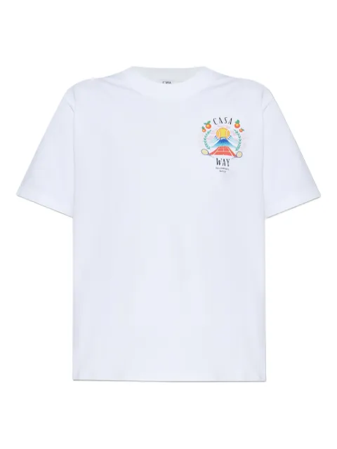 Casablanca logo-print T-shirt White WPF25JTS04603