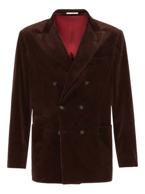 Brunello Cucinelli corduroy blazer Brown MY4997BBD7C752