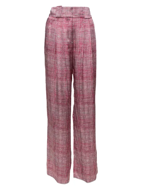 Emporio Armani Pre-Owned silk trousers Pink 415491