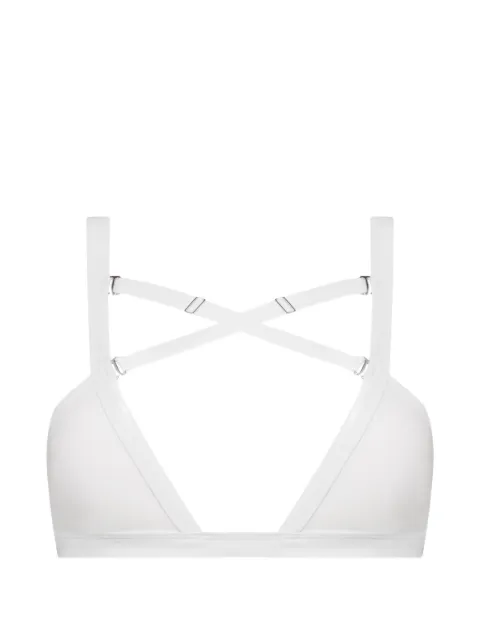Maison Close Fatale bandeau bikini top White 563647