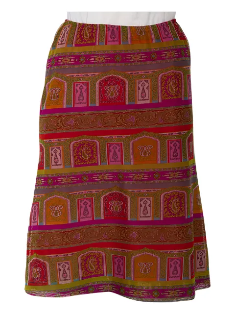 Etro Pre-Owned paisley-print skirt Red 479273
