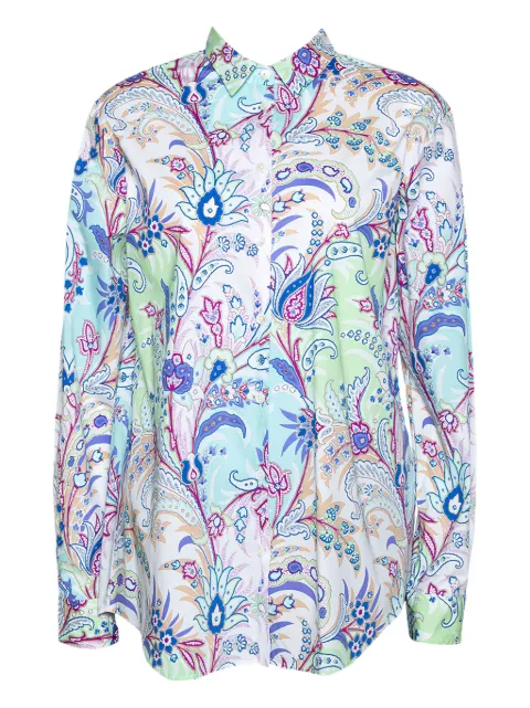Etro Pre-Owned paisley-motif shirt Blue 286245