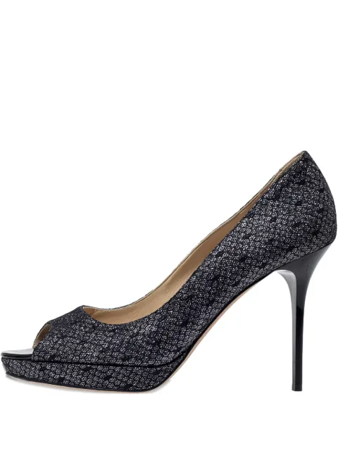 Jimmy Choo Pre-Owned Luna embellished pumps Grey 310510