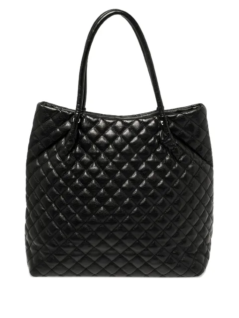 DKNY Vintage pre-owned quilted tote bag Black 396271