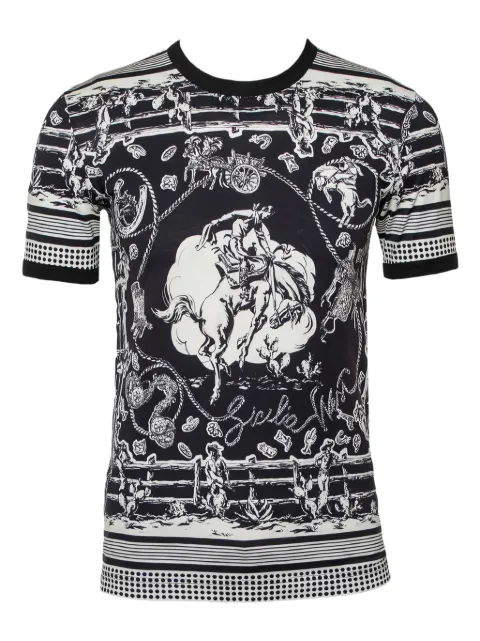 Dolce & Gabbana Pre-Owned cotton T-shirt Black 417328