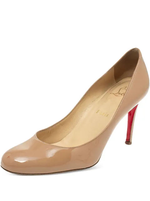 Christian Louboutin Pre-Owned 85mm Fifi leather pumps Neutrals 339940