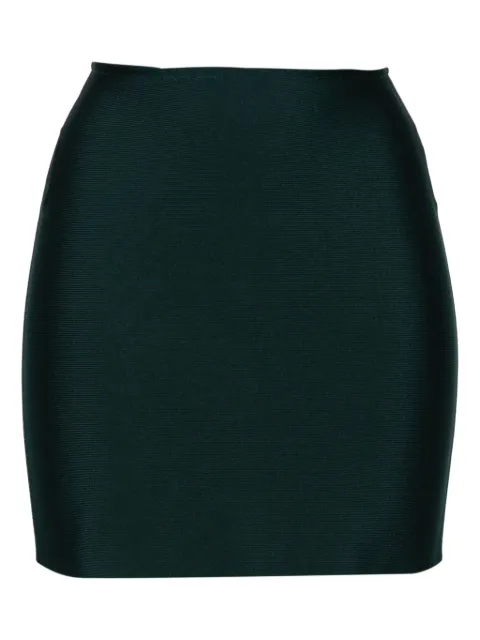 Herve L. Leroux Bandage mini skirt Green 221410G
