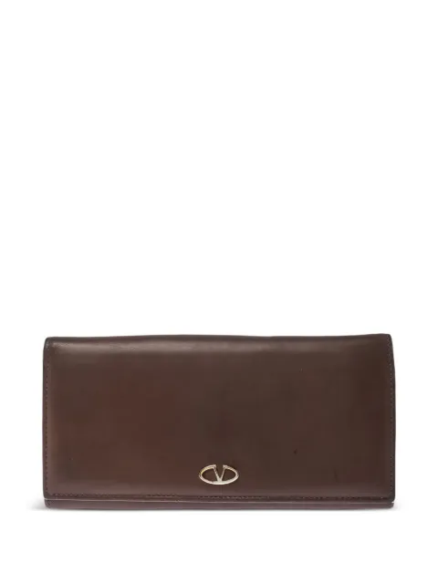 Valentino Garavani Pre-Owned V Ring wallet Brown 224867