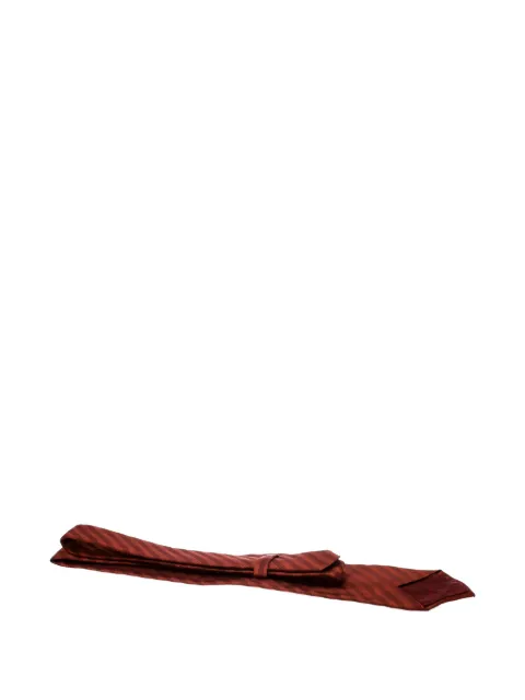 Ermenegildo Zegna Vintage chevron-stripe tie Red 180814