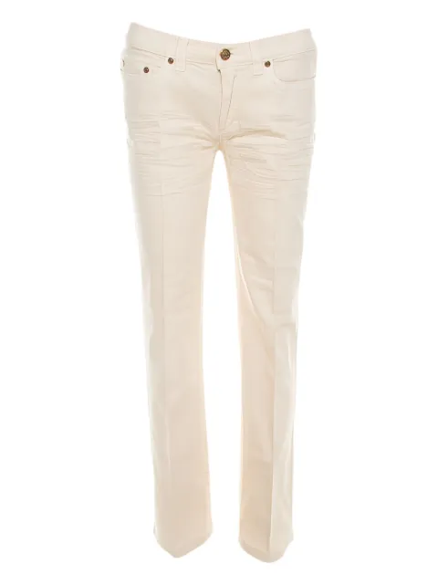 Roberto Cavalli Vintage cotton straight-leg jeans Neutrals 207929