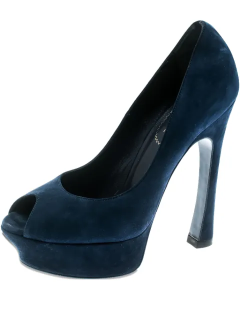 Saint Laurent Pre-Owned Palais heeled pumps Blue 172497