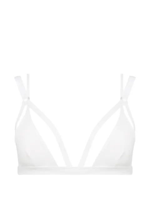 Maison Close Fatale triangle bikini top White 563637