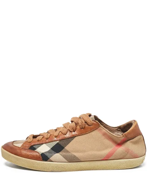 Burberry Pre-Owned Nova Check sneakers Neutrals 1060190