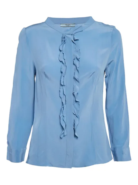 Prada Pre-Owned silk blouse Blue 1070752