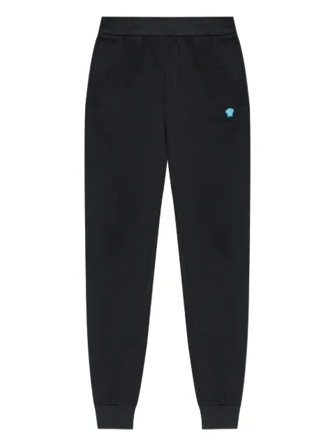 Versace cotton embroidered-logo sweatpants Black 10163001A15105