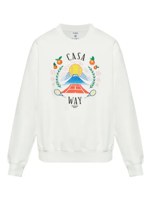 Casablanca graphic-print sweatshirt White MPF25JTP29303