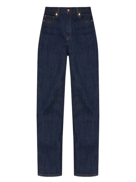 Casablanca logo-patch jeans Blue MPF25TR33001