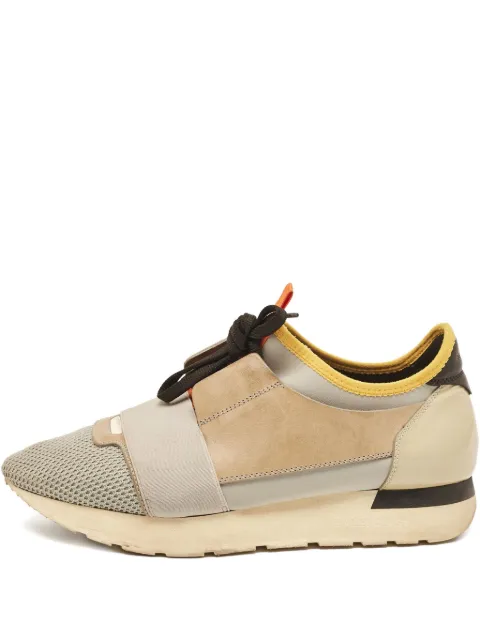 Balenciaga Pre-Owned panelled sneakers Neutrals 1063693