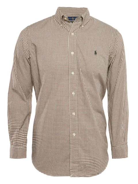Ralph Lauren Vintage gingham-check long-sleeve shirt Brown 1083701