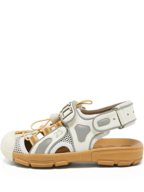 Gucci Pre-Owned Tinsel Sports sandals White 1054417