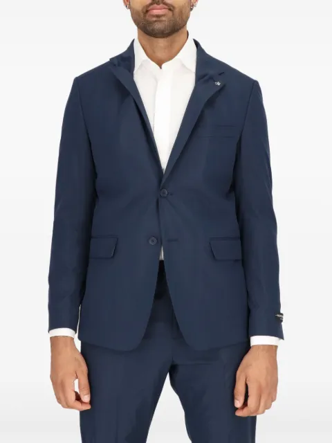 Scotch & Soda single-breasted blazer Blue SCMP01FG1027NV