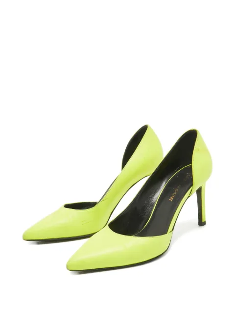 Saint Laurent Pre-Owned leather pumps Green 1047254