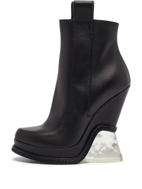 Fendi Pre-Owned 120mm Lucite boots Black 1050739