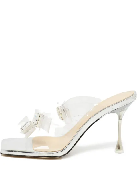 MACH & MACH pre-owned 90mm clear-straps sandals Neutrals 1044501
