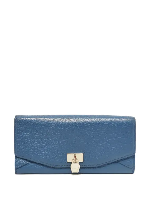 Aigner Vintage textured flap wallet Blue 1047381