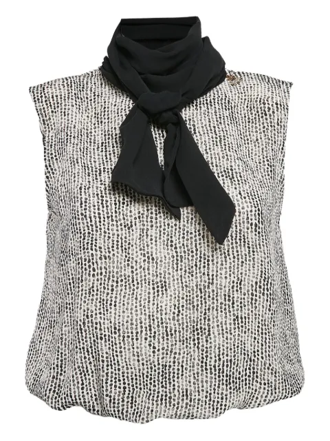 Elisabetta Franchi silk top Black 1045283