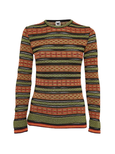 Missoni Pre-Owned striped top Green 1020329