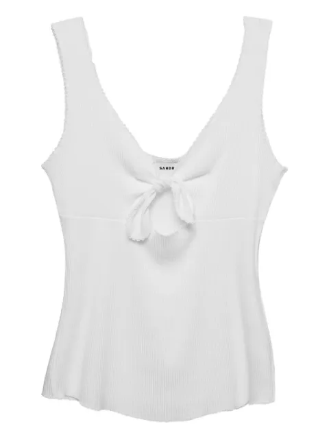 SANDRO knot-detail tank top White 1028745