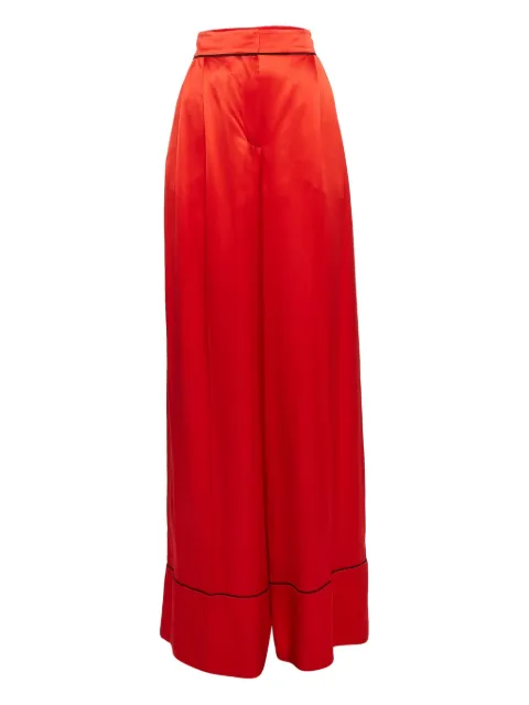 Alexander McQueen Pre-Owned pre-owned silk trousers Red 1024922