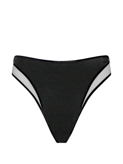 Maison Close Minuit high-waisted tanga bikini bottom Black 563567
