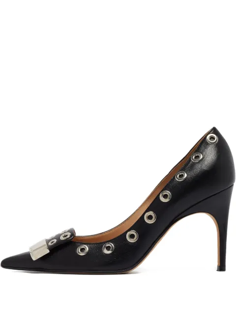 Sergio Rossi Vintage 90mm eyelet-embellished pumps Black 1003817