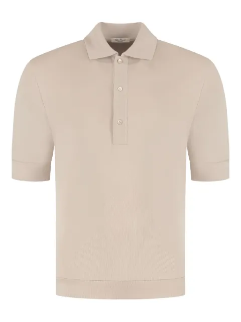 Stefan Brandt Pima cotton polo shirt Neutrals FR30LIM3BFR30