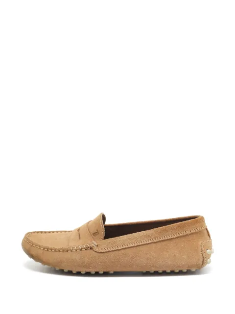 Tod's Vintage Pre-Owned suede loafers Brown 1009544
