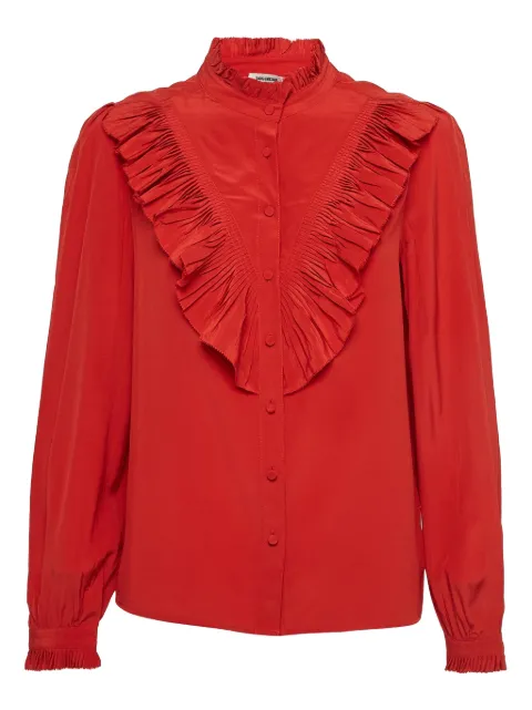 Zadig&Voltaire pre-owned ruffled shirt Red 1045330