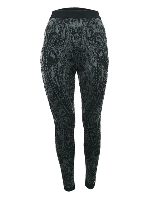 Balmain Pre-Owned jacquard high-rise trousers Black 1061450