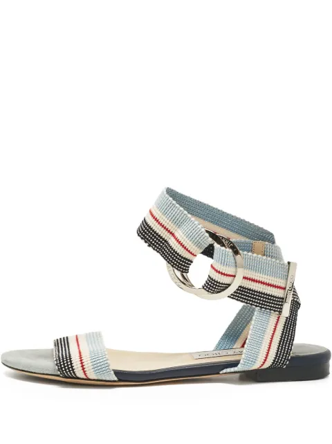 Jimmy Choo Pre-Owned Breanne sandals Blue 1040869