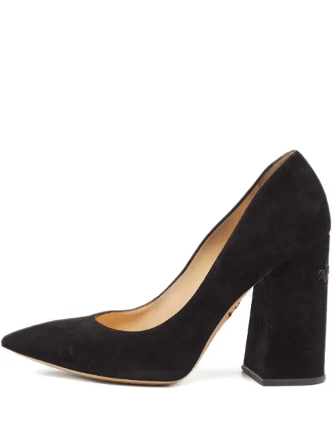 Charlotte Olympia 110mm leather heeled pumps Black 1045318