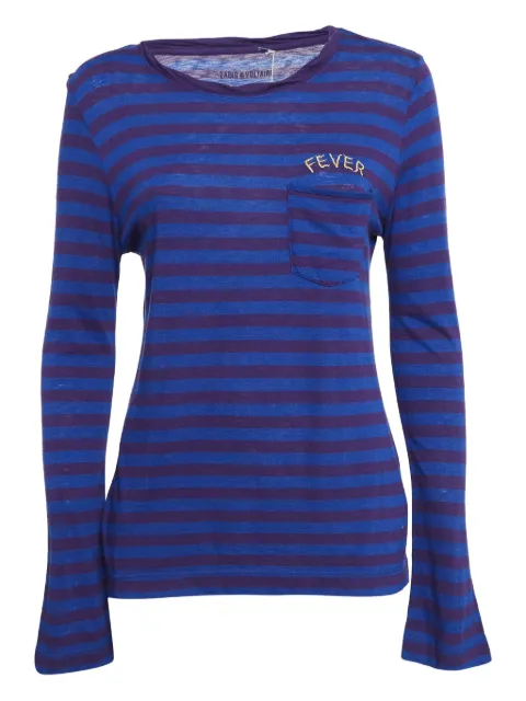 Zadig&Voltaire striped long-sleeve T-shirt Blue 1049024