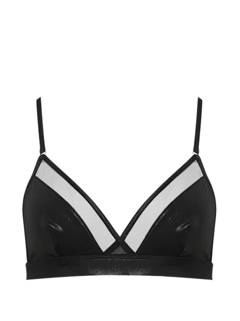 Maison Close Minuit triangle bikini top Black 563562