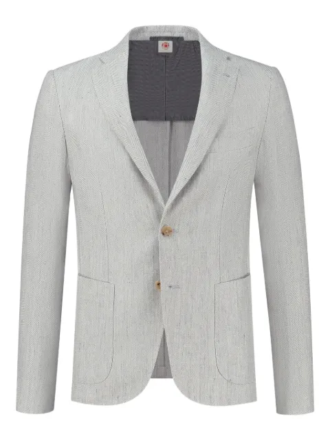 Luigi Borrelli single-breasted blazer Grey G17410