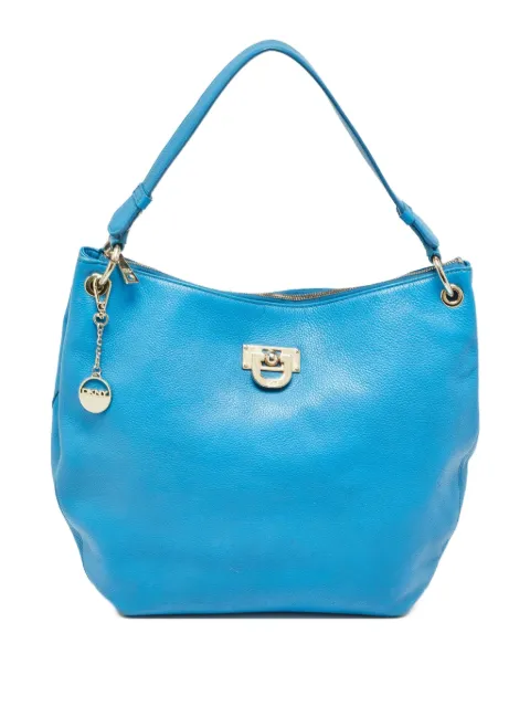 DKNY Vintage Pre-Owned leather shoulder bag Blue 1001355